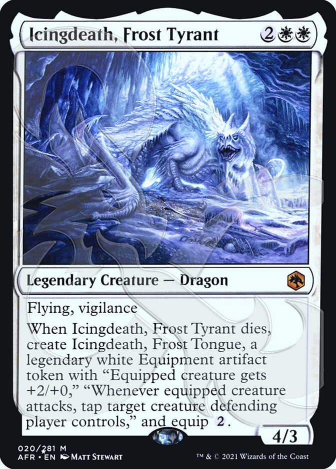 Icingdeath, Frost Tyrant (Ampersand Promo) [Dungeons & Dragons: Adventures in the Forgotten Realms Promos] | Card Citadel