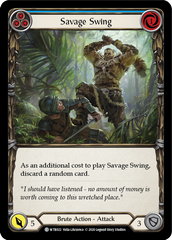 Savage Swing (Blue) [U-WTR022] (Welcome to Rathe Unlimited)  Unlimited Rainbow Foil | Card Citadel