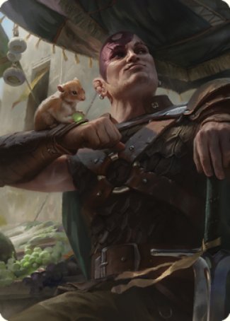 Minsc & Boo, Timeless Heroes Art Card (38) [Commander Legends: Battle for Baldur's Gate Art Series] | Card Citadel