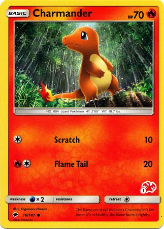 Charmander (18/147) (Charizard Stamp #1) [Battle Academy 2020] | Card Citadel