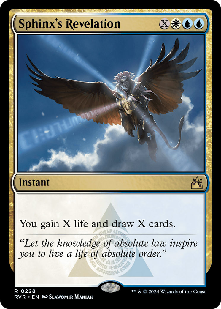 Sphinx's Revelation [Ravnica Remastered] | Card Citadel