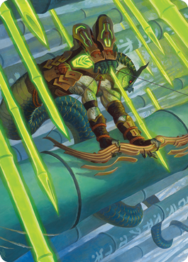 Bamboo Grove Archer Art Card [Kamigawa: Neon Dynasty Art Series] | Card Citadel