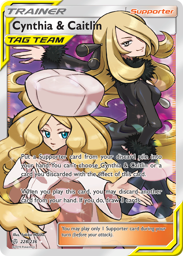 Cynthia & Caitlin (228/236) [Sun & Moon: Cosmic Eclipse] | Card Citadel