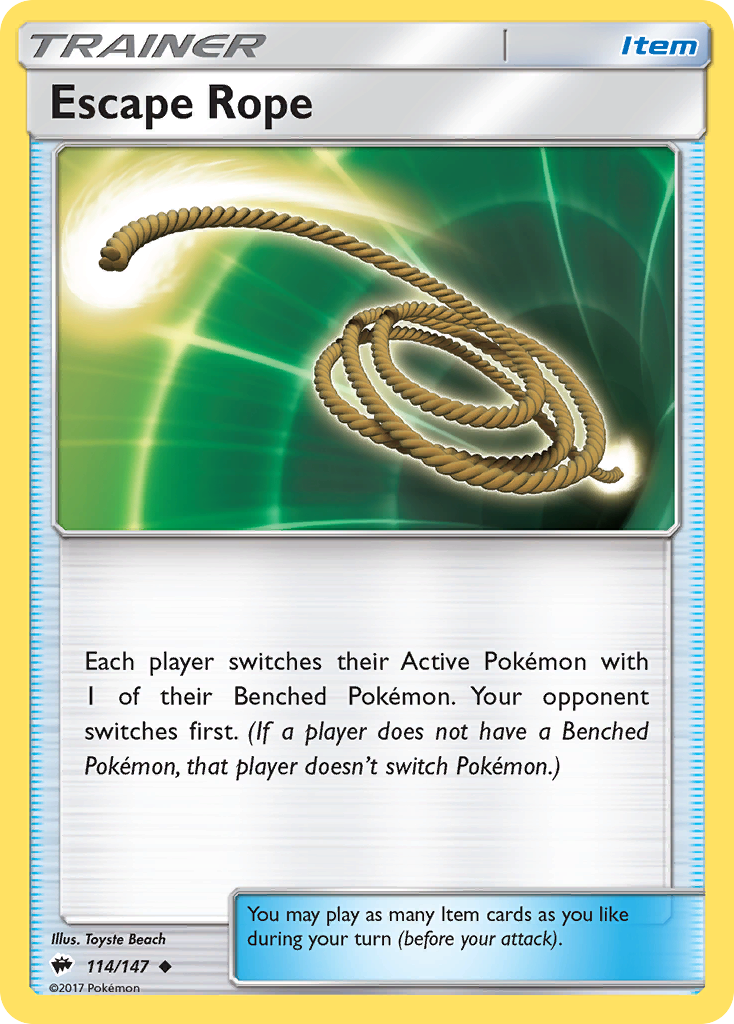 Escape Rope (114/147) [Sun & Moon: Burning Shadows] | Card Citadel