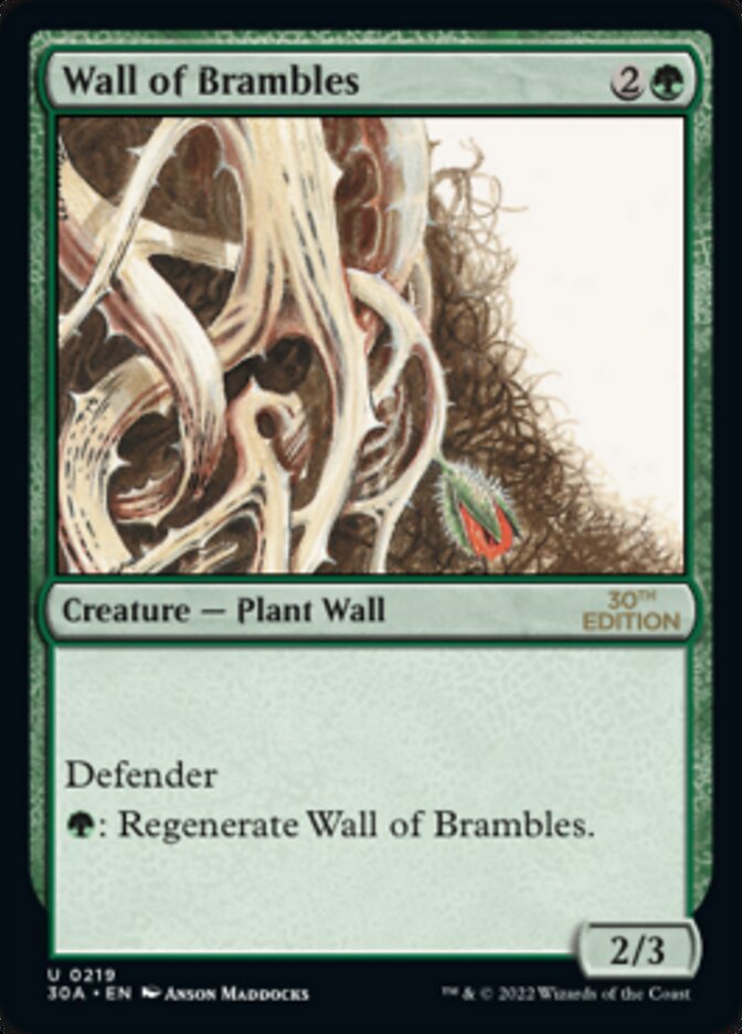 Wall of Brambles [30th Anniversary Edition] | Card Citadel