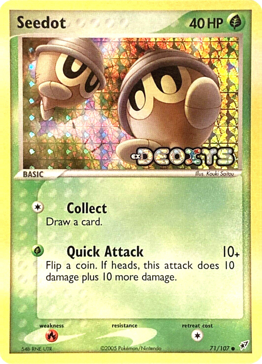Seedot (71/107) (Stamped) [EX: Deoxys] | Card Citadel