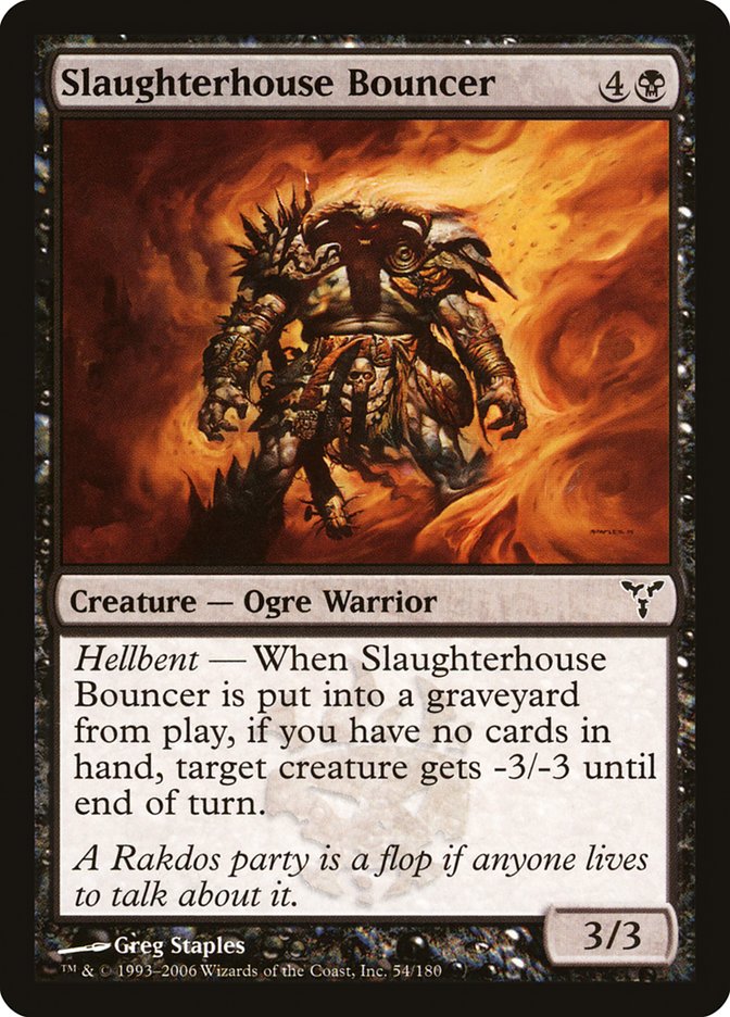 Slaughterhouse Bouncer [Dissension] | Card Citadel