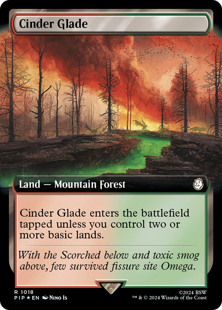 Cinder Glade (Extended Art) (Surge Foil) [Fallout] | Card Citadel