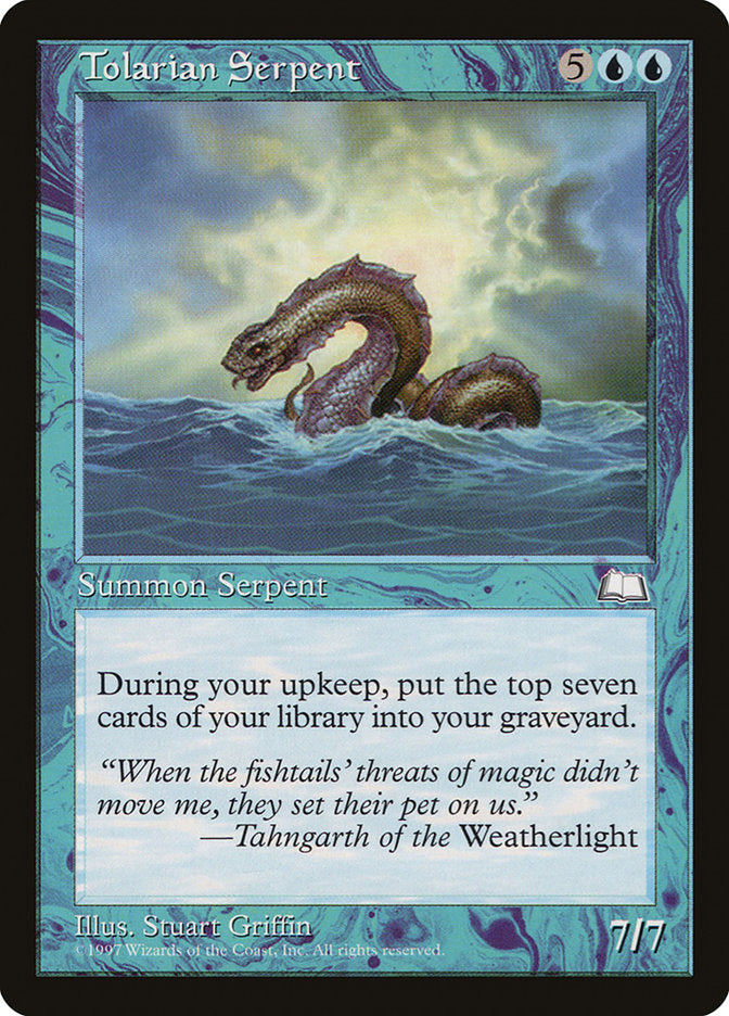 Tolarian Serpent [Weatherlight] | Card Citadel