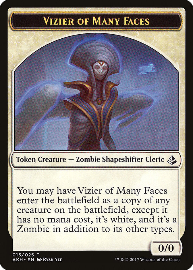 Vizier of Many Faces Token [Amonkhet Tokens] | Card Citadel