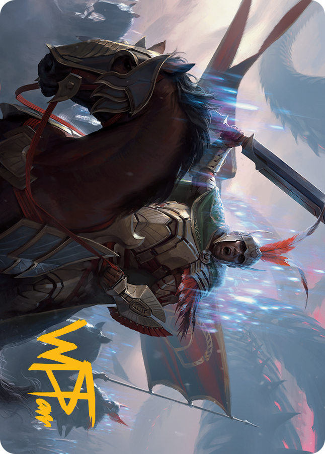 Marshal of Zhalfir Art Card (Gold-Stamped Signature) [March of the Machine Art Series] | Card Citadel