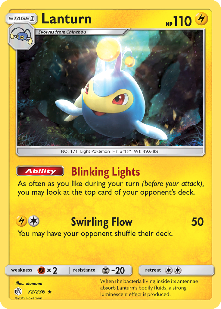 Lanturn (72/236) [Sun & Moon: Cosmic Eclipse] | Card Citadel