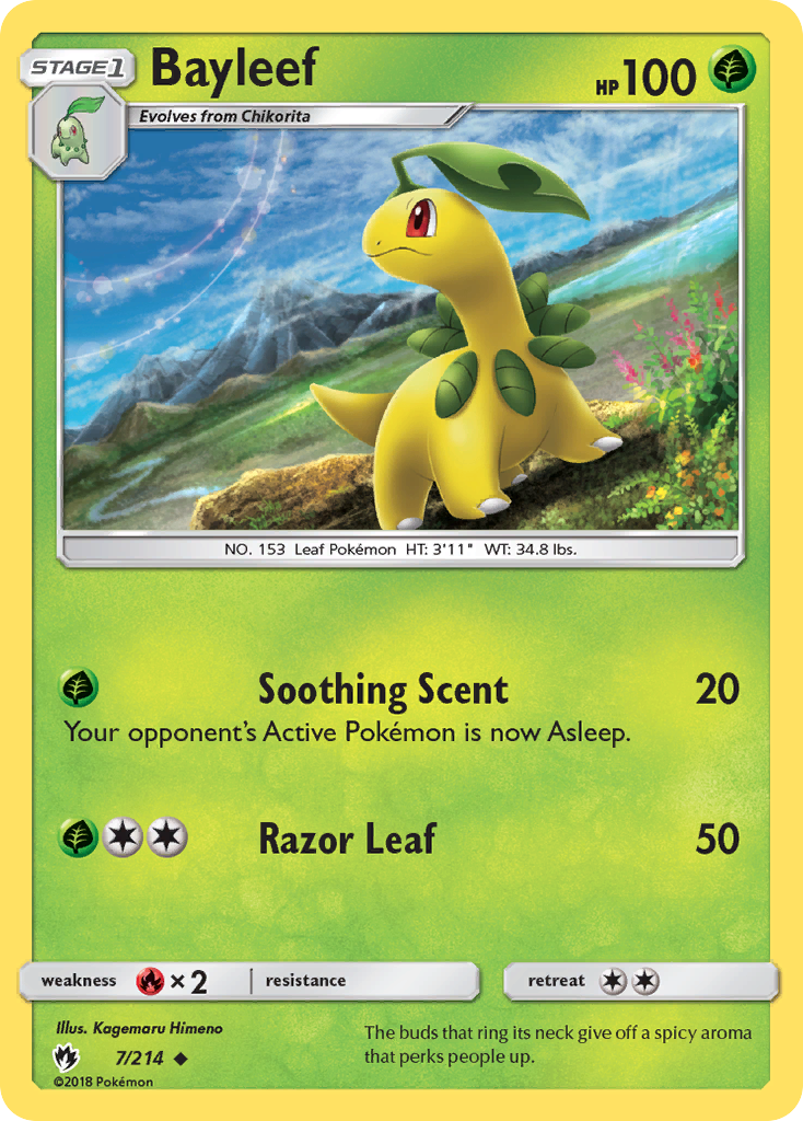 Bayleef (7/214) [Sun & Moon: Lost Thunder] | Card Citadel