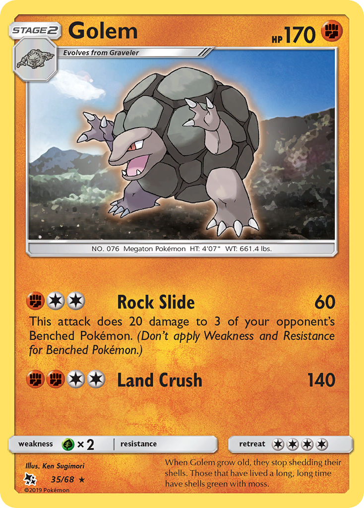 Golem (35/68) [Sun & Moon: Hidden Fates] | Card Citadel