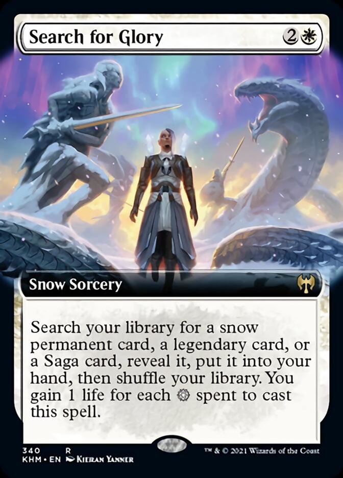 Search for Glory (Extended Art) [Kaldheim] | Card Citadel