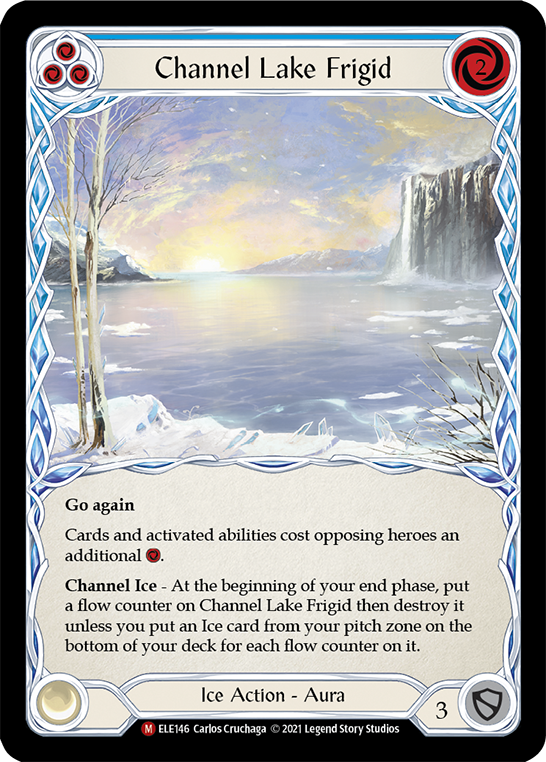 Channel Lake Frigid [ELE146] (Tales of Aria)  1st Edition Rainbow Foil | Card Citadel