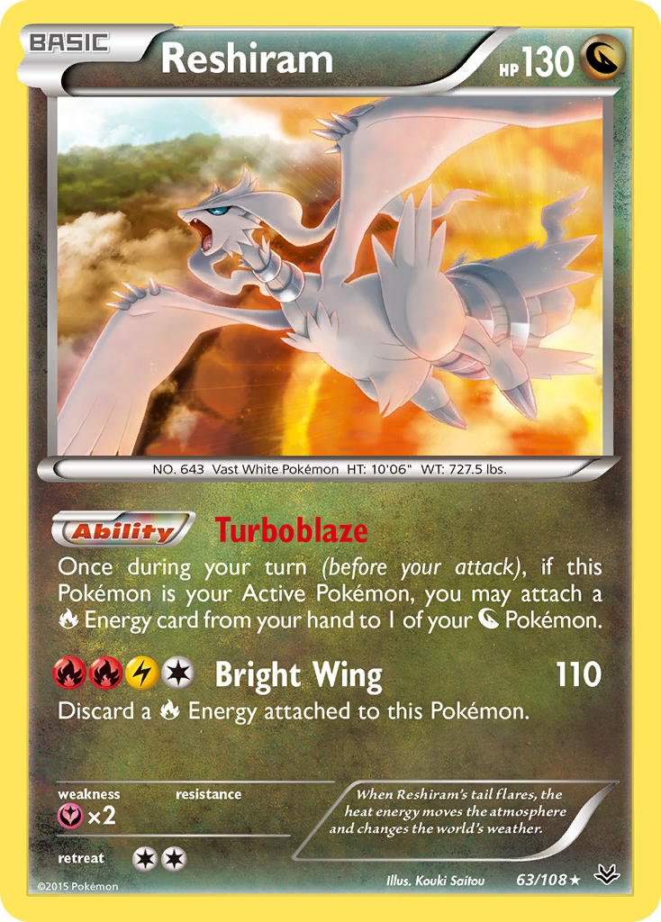 Reshiram (63/108) [XY: Roaring Skies] | Card Citadel