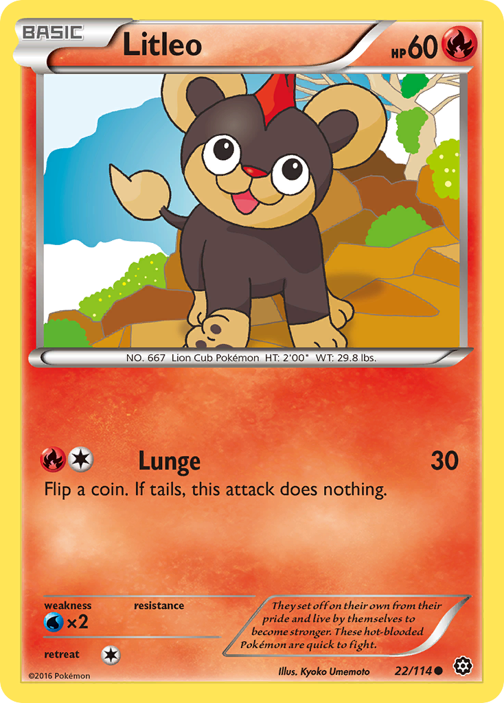 Litleo (22/114) [XY: Steam Siege] | Card Citadel