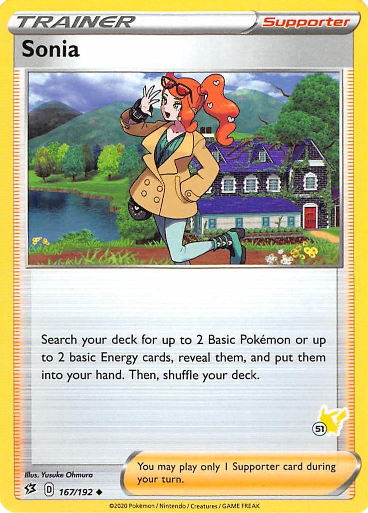 Sonia (167/192) (Pikachu Stamp #51) [Battle Academy 2022] | Card Citadel
