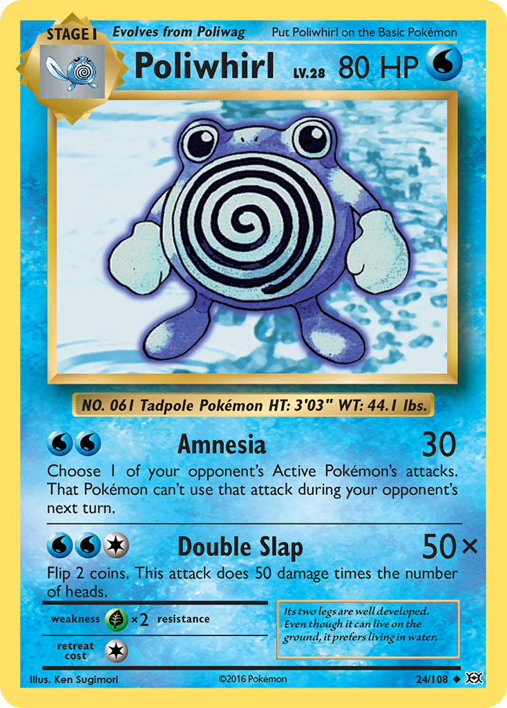 Poliwhirl (24/108) [XY: Evolutions] | Card Citadel