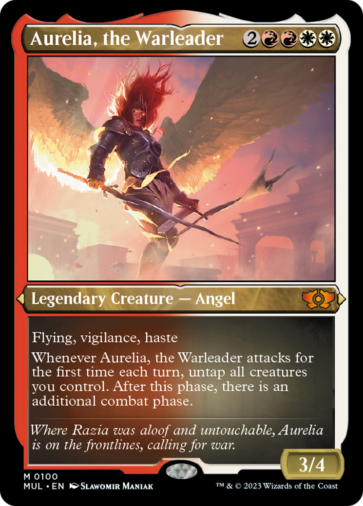 Aurelia, the Warleader (Foil Etched) [Multiverse Legends] | Card Citadel