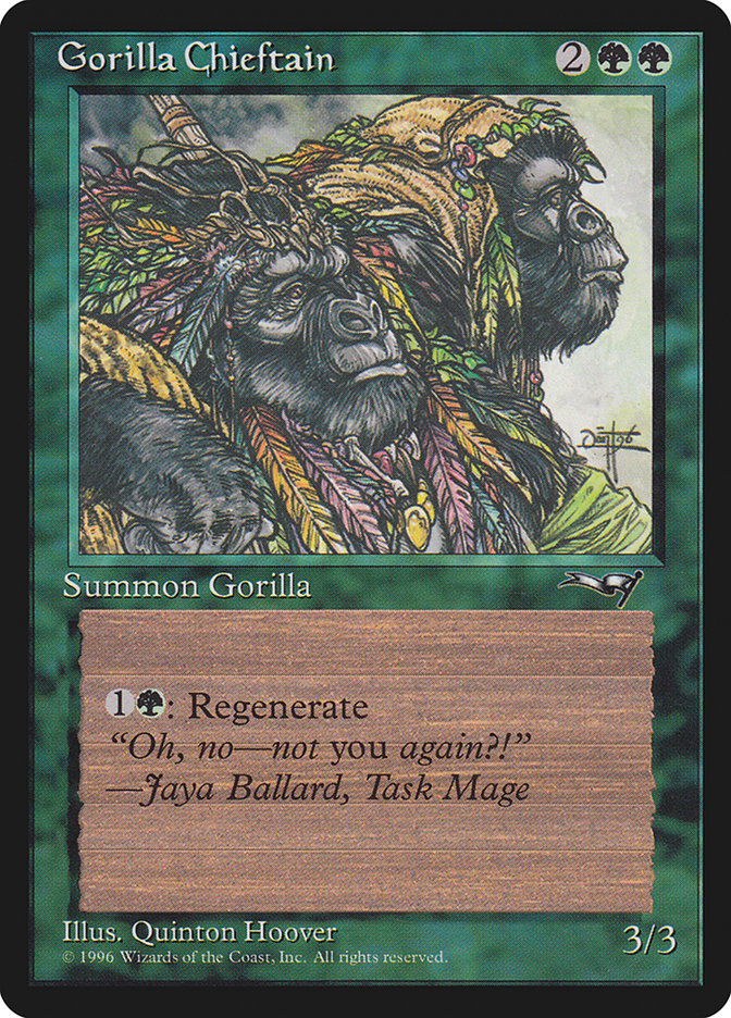 Gorilla Chieftain (Two Gorilla Art) [Alliances] | Card Citadel