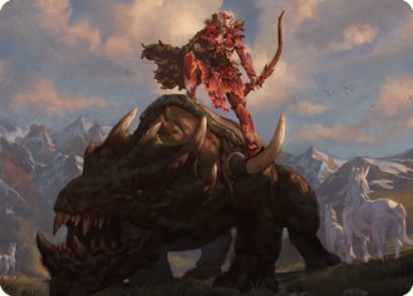 Meria's Outrider Art Card [Dominaria United Art Series] | Card Citadel