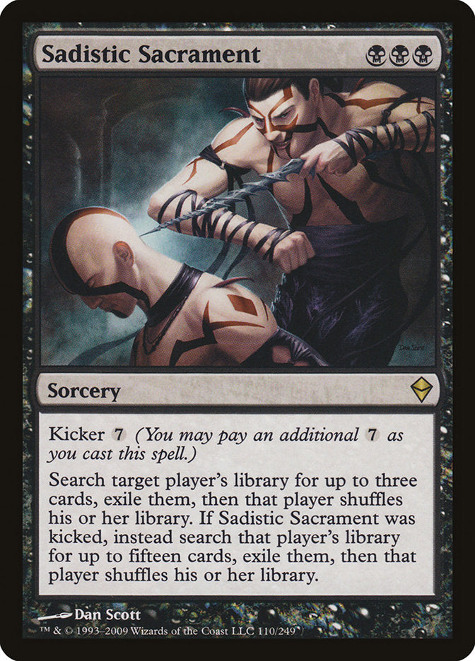 Sadistic Sacrament [Zendikar] | Card Citadel