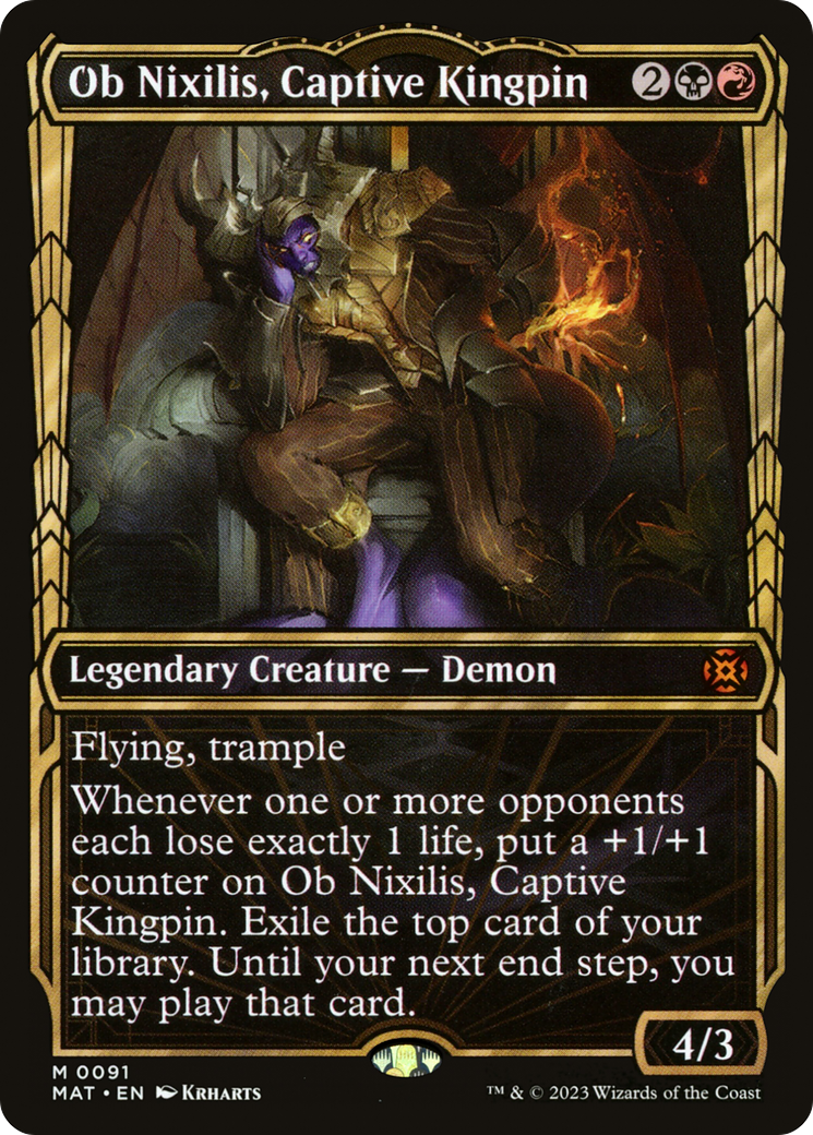 Ob Nixilis, Captive Kingpin (Showcase) [March of the Machine: The Aftermath] | Card Citadel