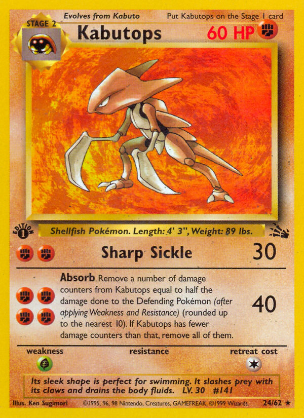 Kabutops (24/62) [Fossil 1st Edition] | Card Citadel