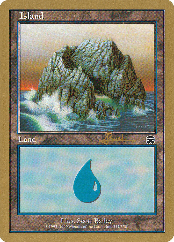 Island (ar337) (Antoine Ruel) [World Championship Decks 2001] | Card Citadel