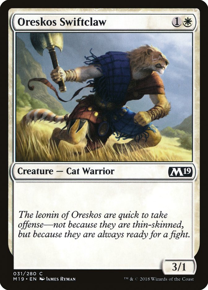 Oreskos Swiftclaw [Core Set 2019] | Card Citadel