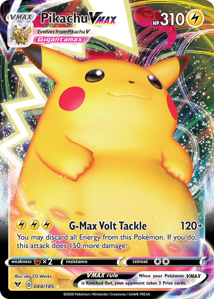 Pikachu VMAX (044/185) [Sword & Shield: Vivid Voltage] | Card Citadel