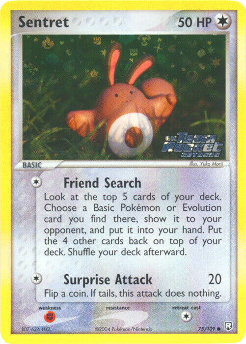 Sentret (75/109) (Stamped) [EX: Team Rocket Returns] | Card Citadel