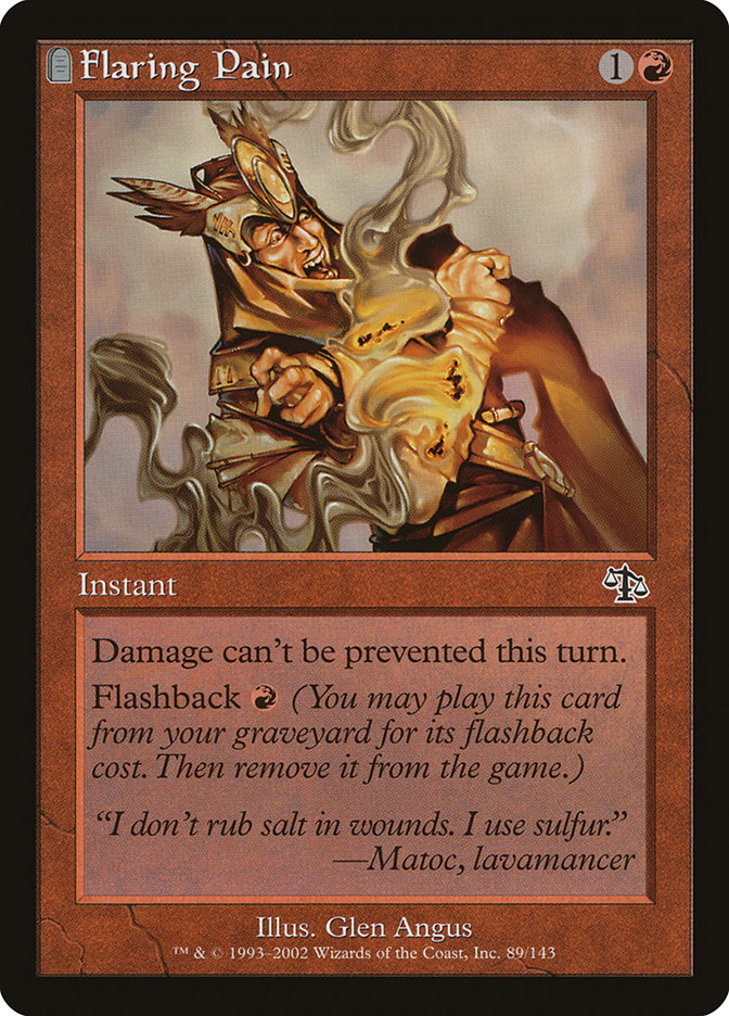 Flaring Pain [Judgment] | Card Citadel