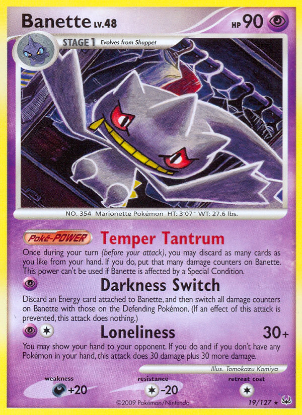 Banette (19/127) [Platinum: Base Set] | Card Citadel