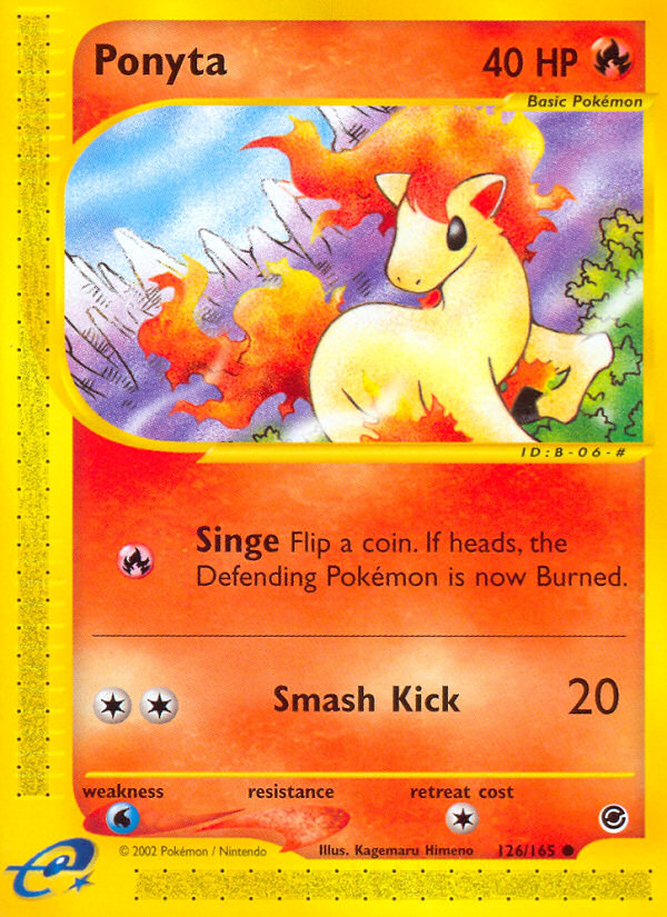 Ponyta (126/165) [Expedition: Base Set] | Card Citadel