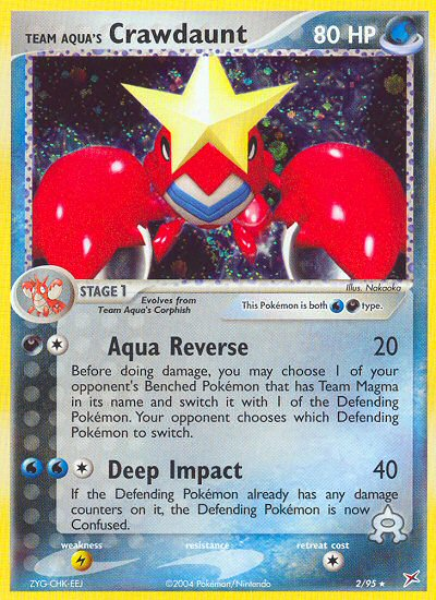 Team Aqua's Crawdaunt (2/95) [EX: Team Magma vs Team Aqua] | Card Citadel