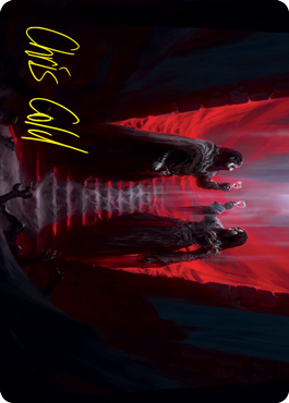 Vampires' Vengeance Art Card (Gold-Stamped Signature) [Innistrad: Crimson Vow Art Series] | Card Citadel