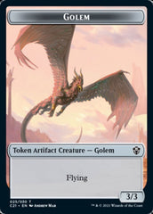 Golem (025) // Thopter Token [Commander 2021 Tokens] | Card Citadel