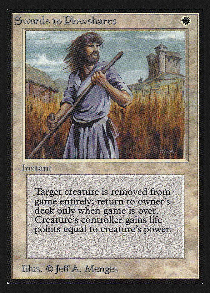 Swords to Plowshares (IE) [Intl. Collectors’ Edition] | Card Citadel