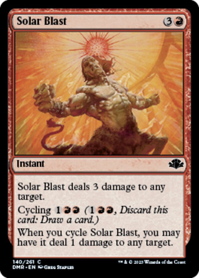 Solar Blast [Dominaria Remastered] | Card Citadel