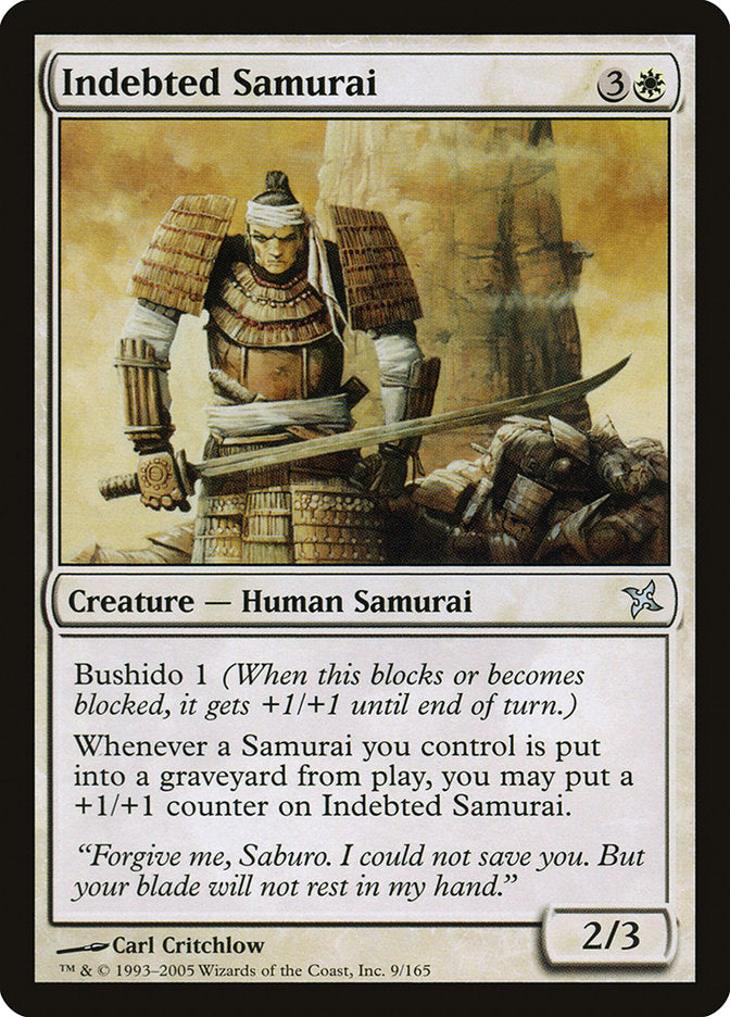 Indebted Samurai [Betrayers of Kamigawa] | Card Citadel