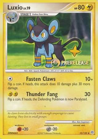 Luxio (52/130) (Prerelease Promo) [Nintendo: Black Star Promos] | Card Citadel