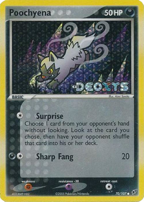Poochyena (70/107) (Stamped) [EX: Deoxys] | Card Citadel