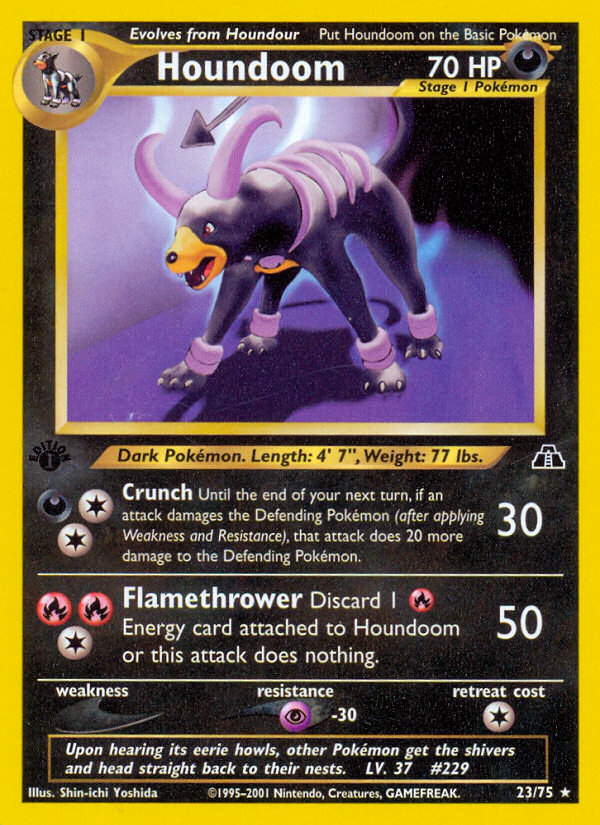 Houndoom (23/75) [Neo Discovery 1st Edition] | Card Citadel