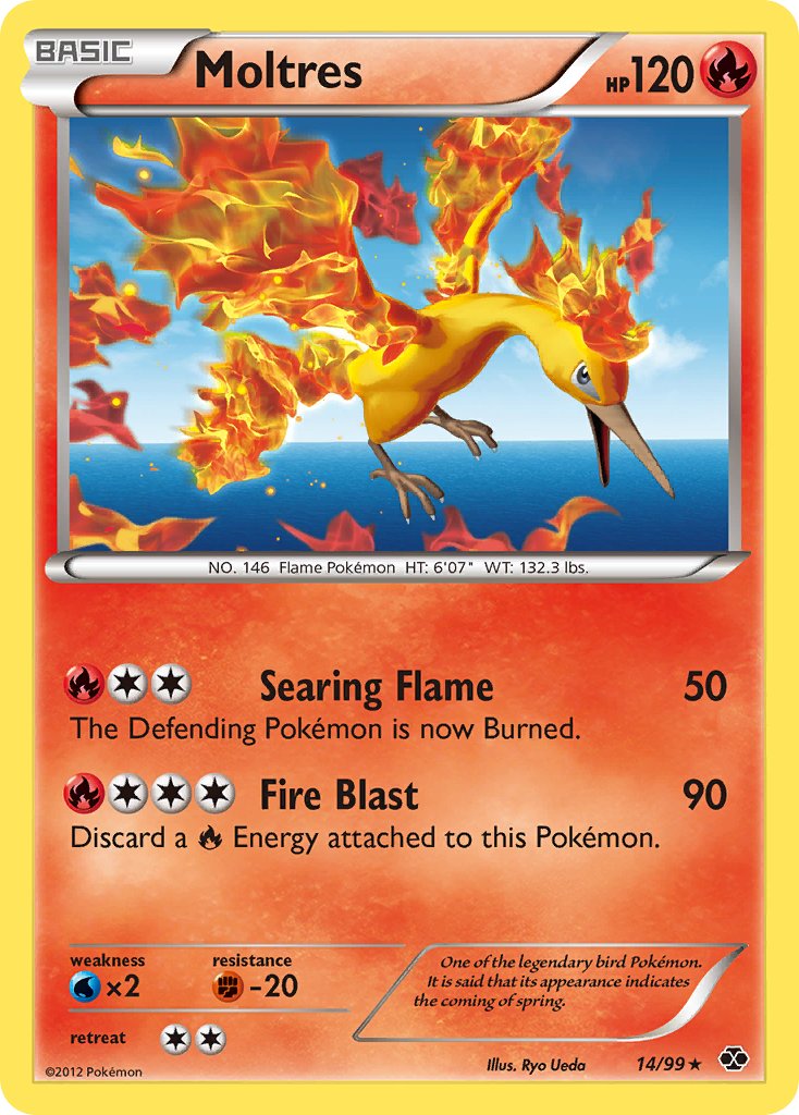 Moltres (14/99) (Blister Exclusive) [Black & White: Next Destinies] | Card Citadel