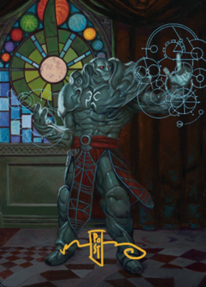 Karn, Living Legacy Art Card 2 (Gold-Stamped Signature) [Dominaria United Art Series] | Card Citadel