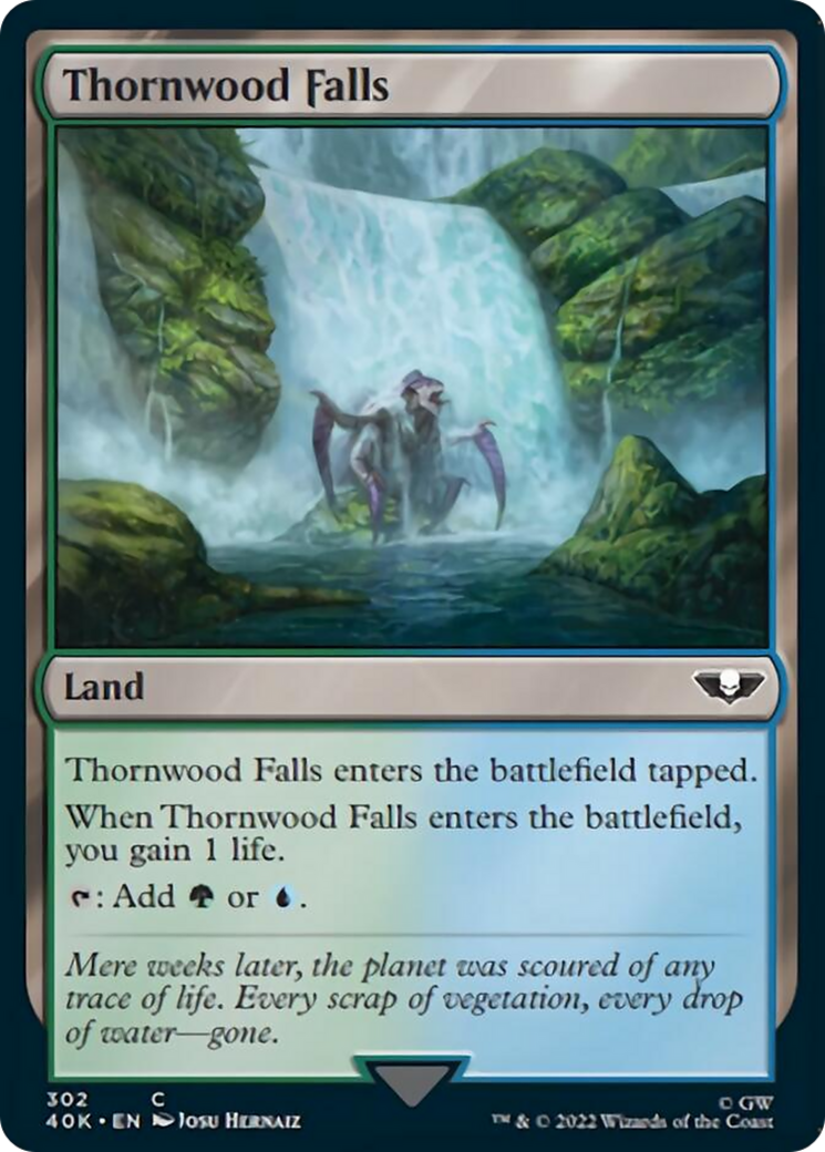Thornwood Falls (Surge Foil) [Universes Beyond: Warhammer 40,000] | Card Citadel