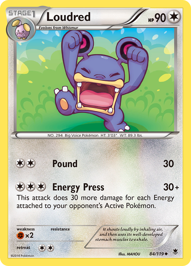 Loudred (84/119) [XY: Phantom Forces] | Card Citadel